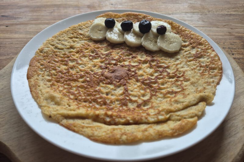 Hazelnootpannenkoek met kwark